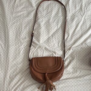 Vince Camuto Brown Leather Crossbody Bag